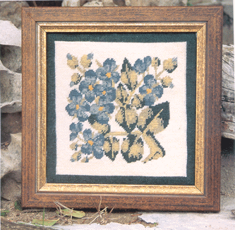 Wild Pansy (Blue) Complete Needlepoint Kit